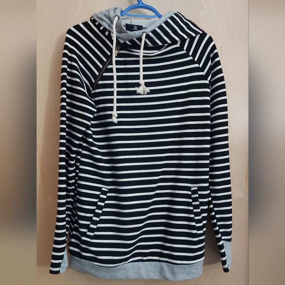 Ampersand Ave - striped hoody